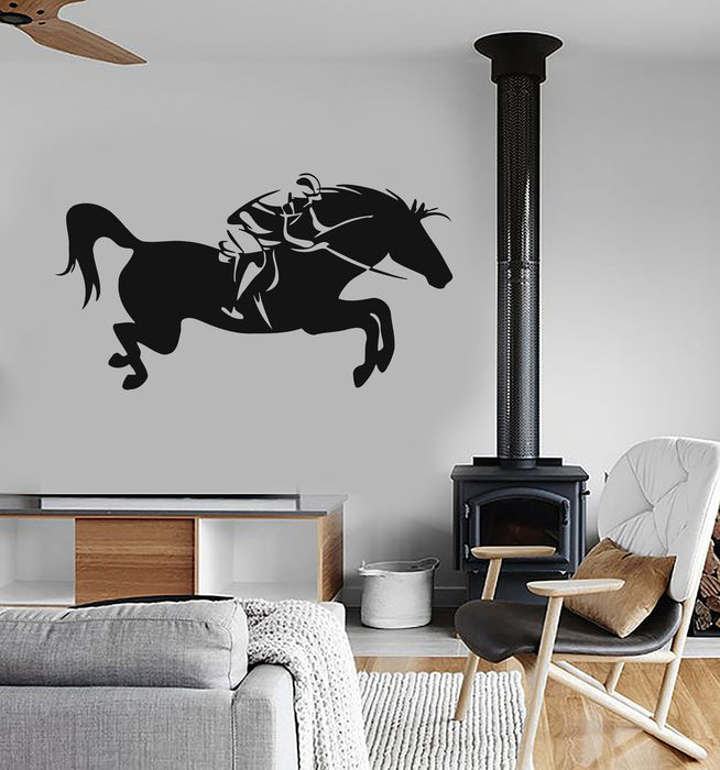 Wall Stickers Vinyl Decal Horse Racing Horse Rider Sport Polo Art Decor Unique Gift (ig004)