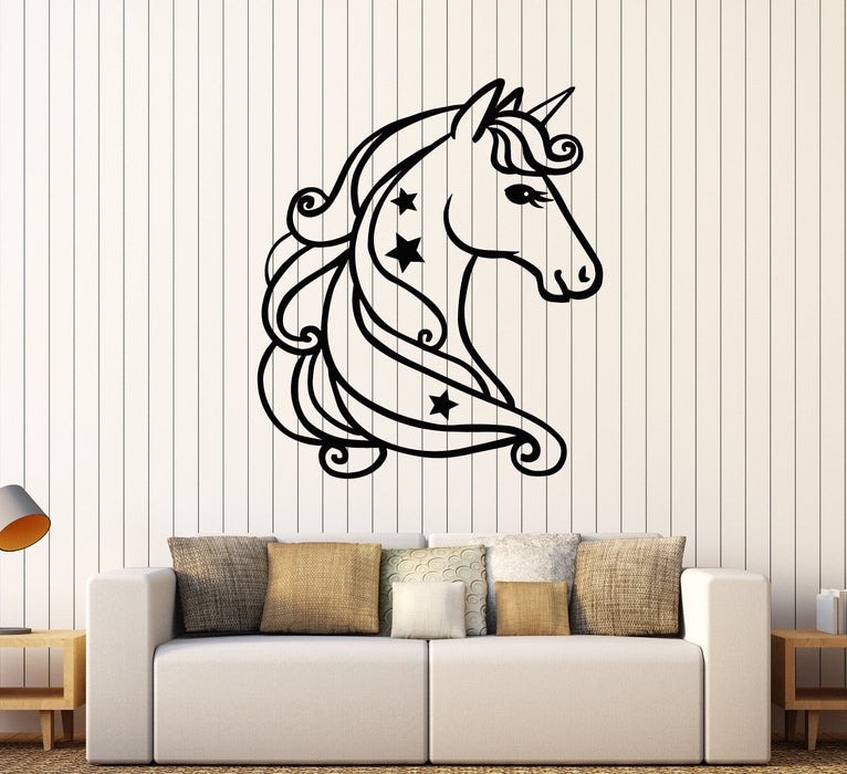 Vinyl Wall Decal Unicorn Baby Pony Nursery Decor For Children's Rooms —  Wallstickers4you