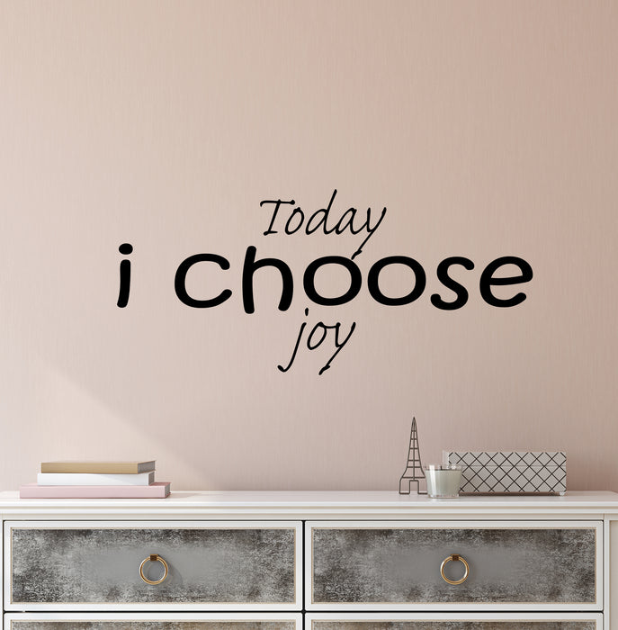 Vinyl Wall Decal Stickers Motivation Quote Words Today I Choose Joy Inspiring Letters 3849ig (22.5 in x 10 in)