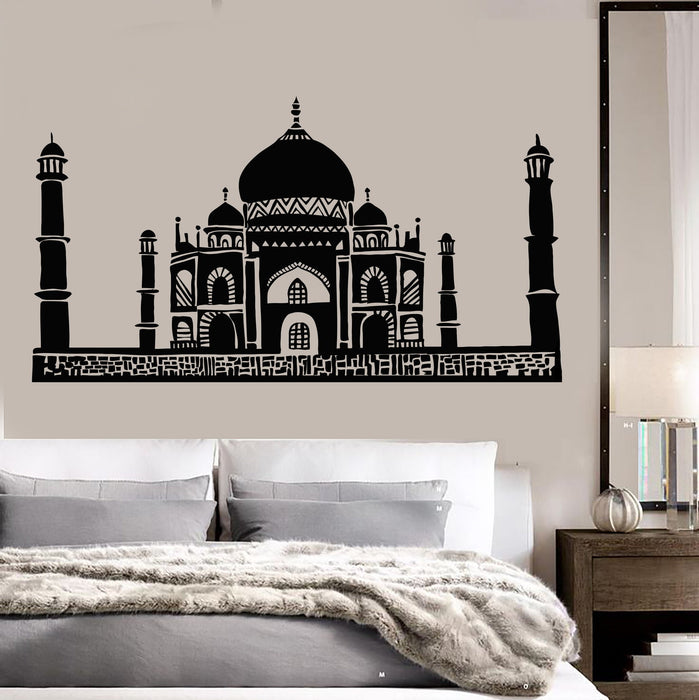 Vinyl Wall Decal Taj Mahal Tomb Attraction Mosque India Stickers Unique Gift (777ig)