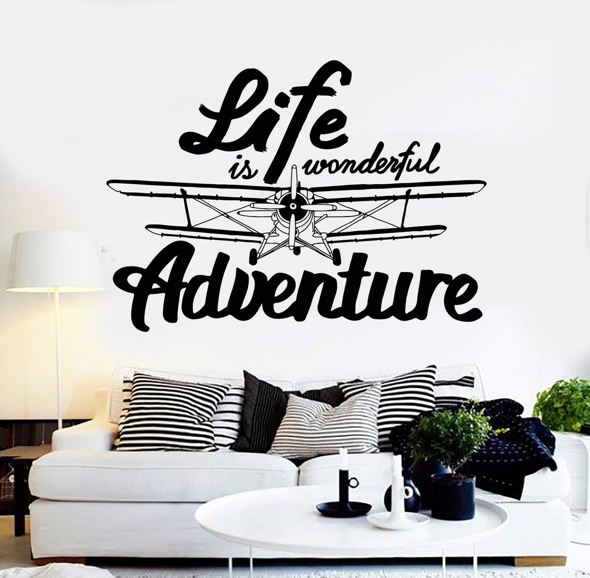Vinyl Wall Decal Inspired Quote Adventure Home Art Decor Stickers Uniq ...