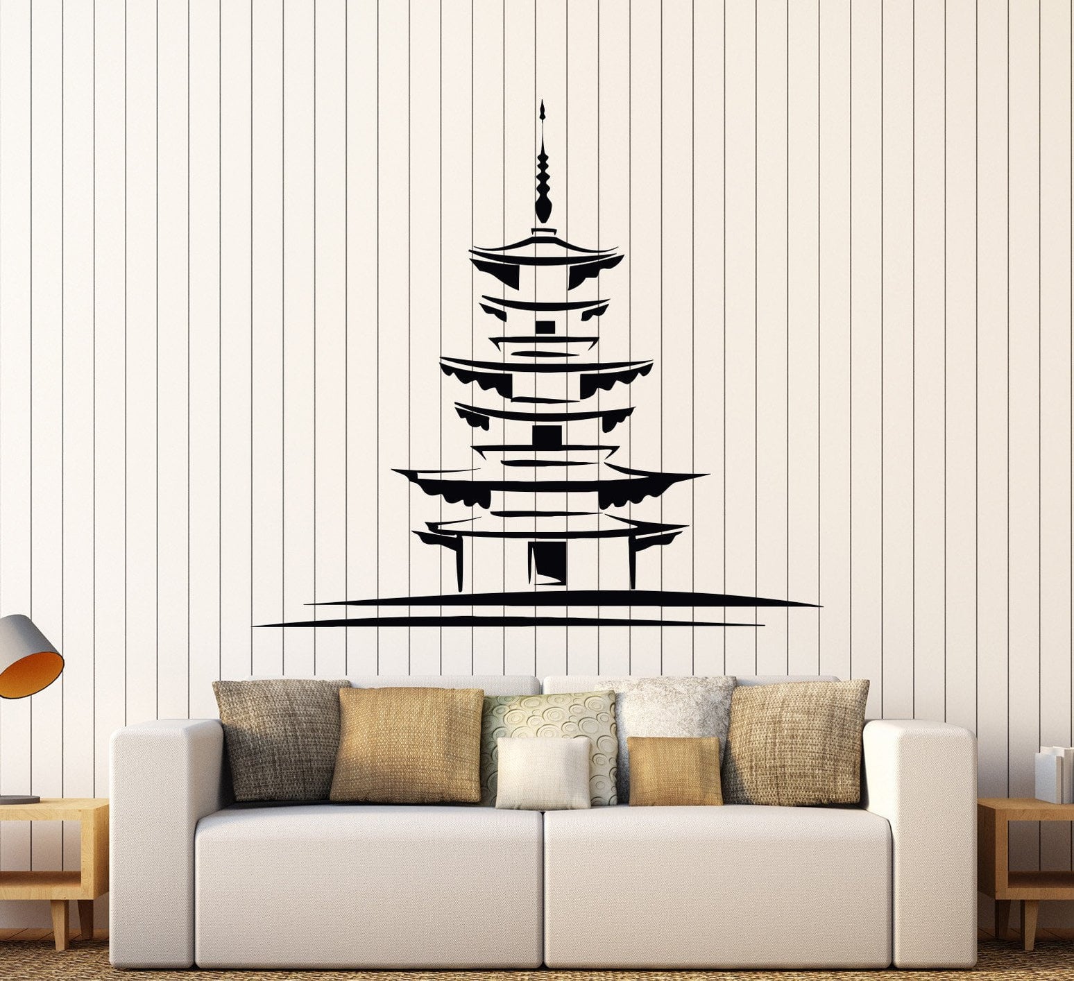 Vinyl Wall Decal Japan Japanese Architecture Oriental Decor Art Sticke ...