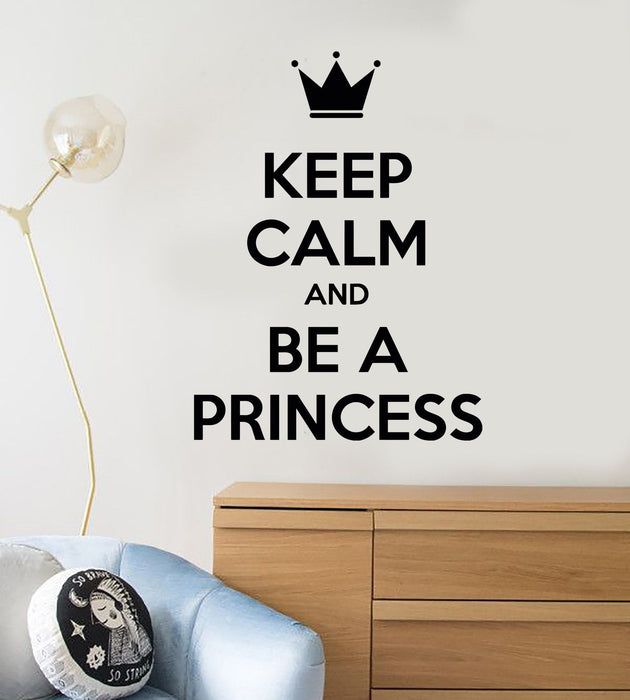 Vinyl Wall Decal Quote Princess Lady Woman Girl Room Stickers Mural Unique Gift (433ig)