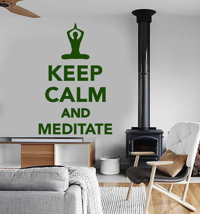 Autocollant mural en vinyle avec citation pour salle de méditation, maison de yoga, cadeau unique (ig3968)