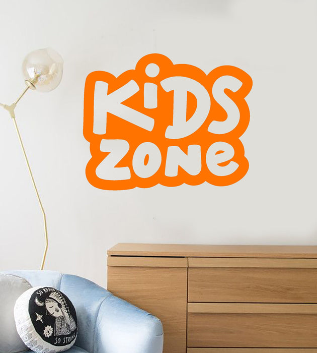 Vinyl Wall Decal Kids Zone Child's Room Kids Baby Decoration Stickers Mural Unique Gift (ig4972)