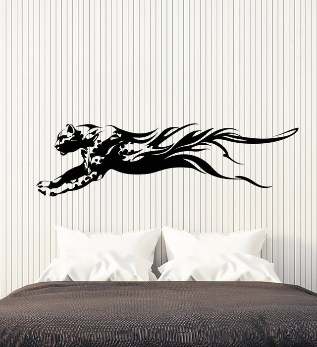 Vinyl Wall Decal Abstract Predator African Animal Leopard Stickers (3020ig)