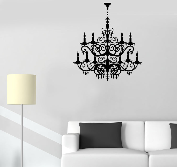 Vinyl Wall Decal Chandelier Room Decoration Lighting House Stickers (2340ig)
