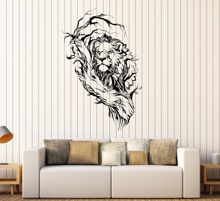 Vinyl Wall Decal African Animals Lion King Nature Landscape Stickers Unique Gift (1441ig)