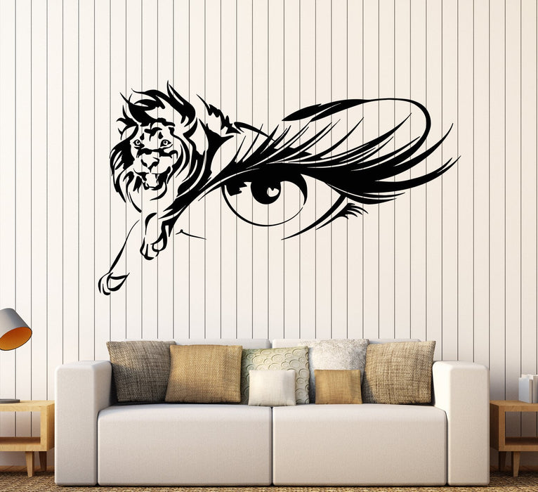 Vinyl Wall Decal Girl Eye Lion African Animal Art Decor Stickers Unique Gift (1632ig)
