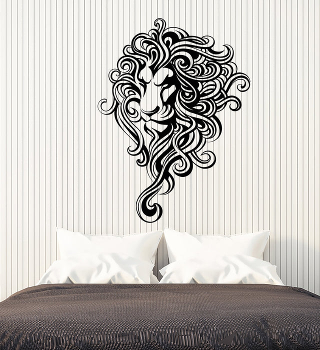 Vinyl Wall Decal Abstract Lion King African Animal Predator Stickers (3030ig)