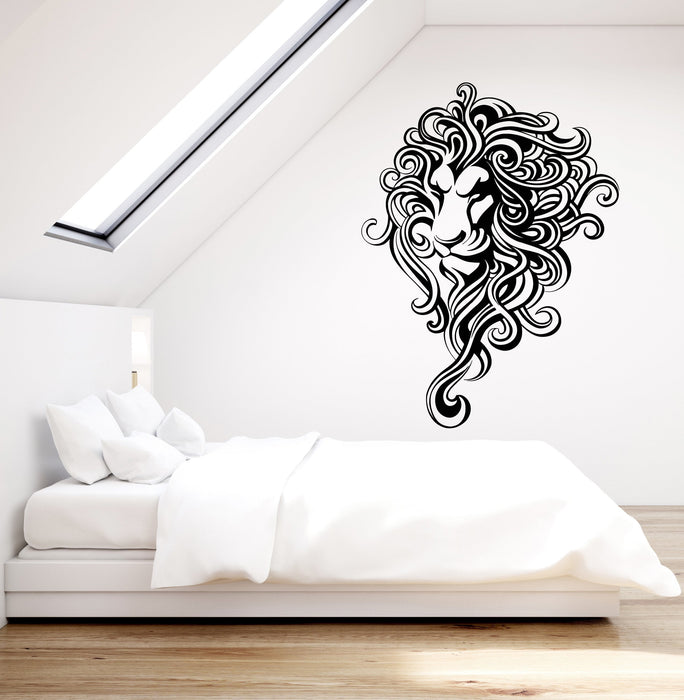 Vinyl Wall Decal Abstract Lion King African Animal Predator Stickers (3030ig)