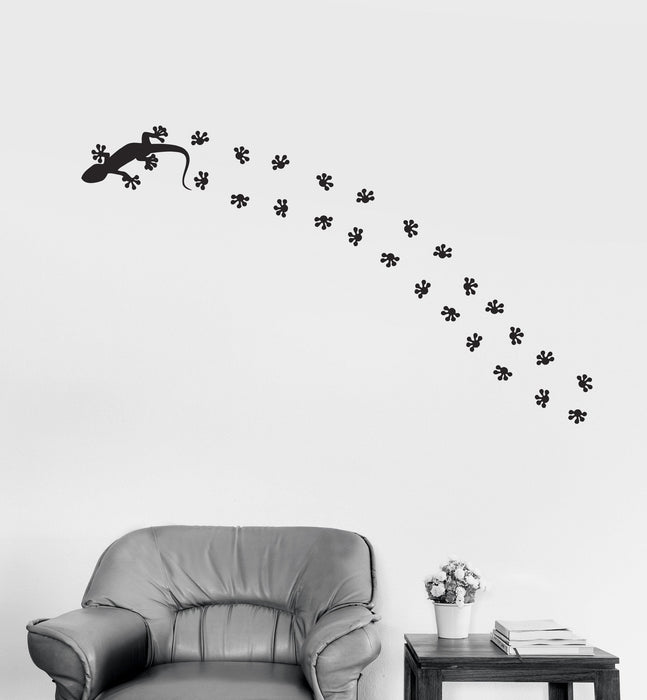 Vinyl Wall Decal Animal Lizard Salamander Pet Shop Tracks Stickers Unique Gift (922ig)