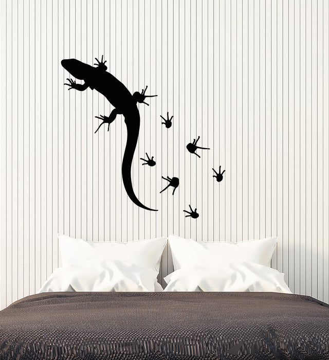Vinyl Wall Decal Lizard Exotic Animal Traces Stickers (3489ig)