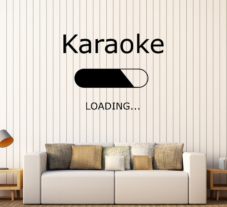 Vinyl Wall Decal Karaoke Loading Music Musical Art Stickers Unique Gift (322ig)