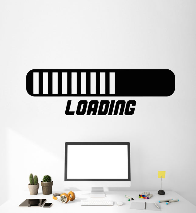 Vinyl Wall Decal Loading Video Game Gamer Room Stickers (3077ig ...