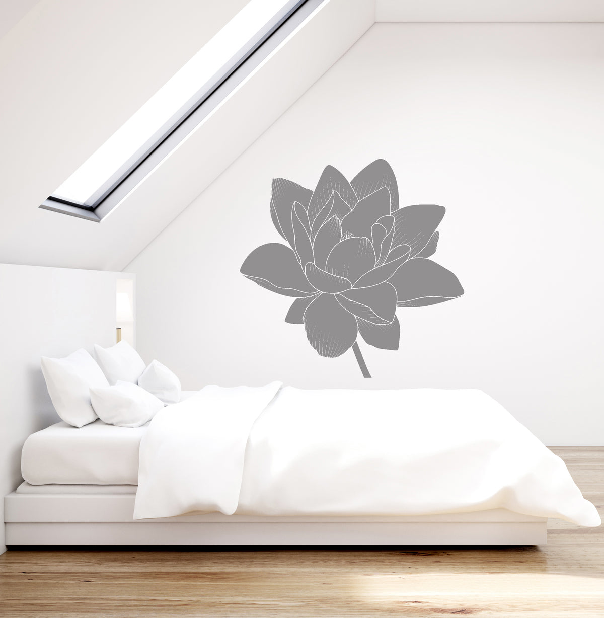 Vinyl Wall Decal Lotus Flower Bud Nature Hinduism Yoga Stickers (4152i ...