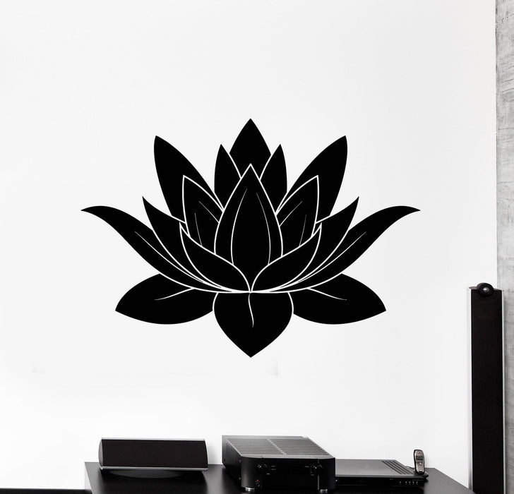 Wall Stickers Vinyl Decal Lotus Flower Buddhism Symbol of Purity Talisman Unique Gift (ig2310)