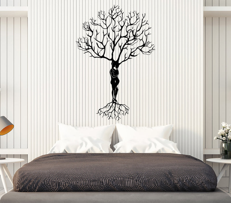 Vinyl Wall Decal Family Tree Of Love Romance Man Woman Stickers Unique Gift (1341ig)