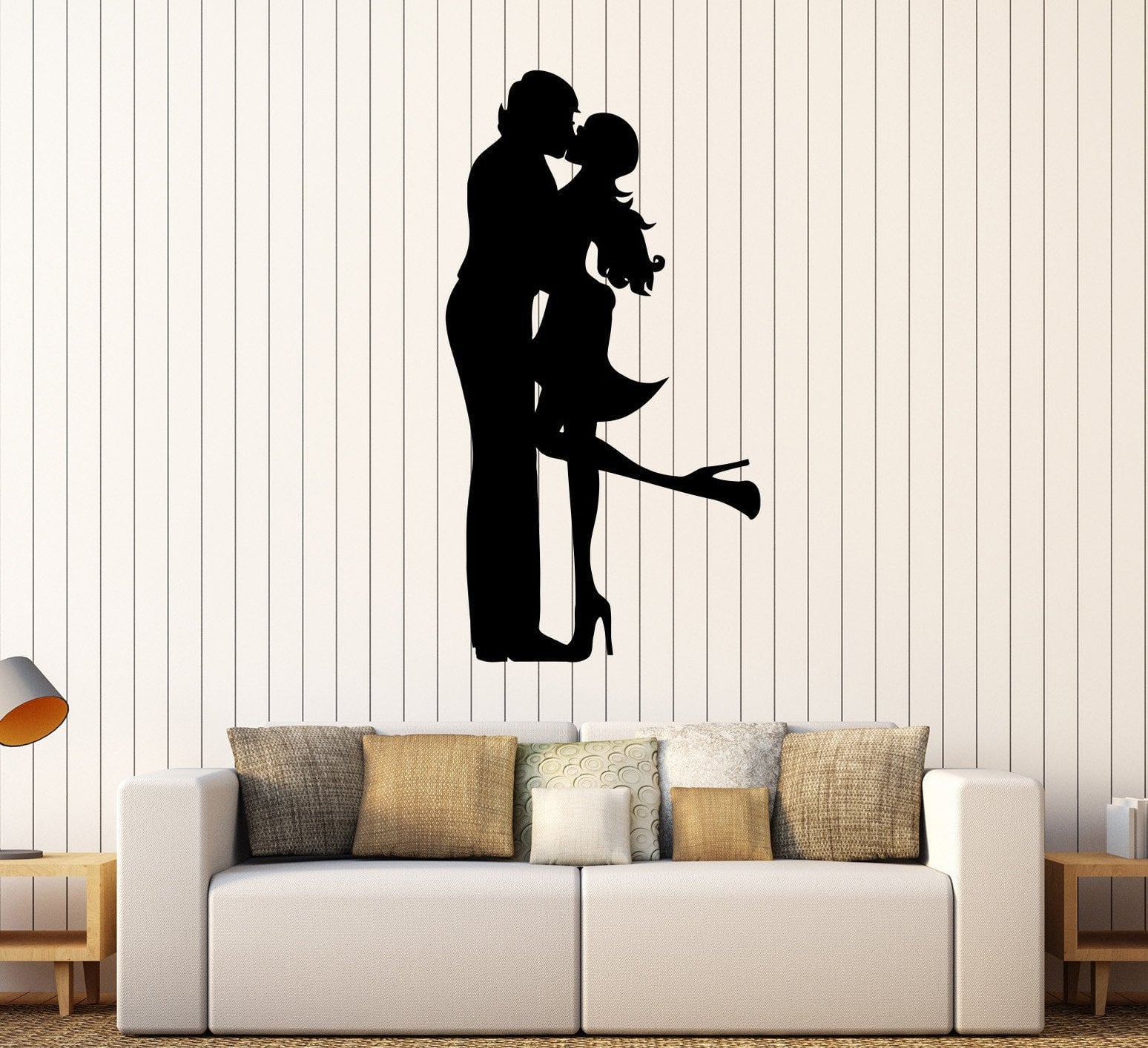 Vinyl Wall Decal Loving Couple Love Romantic Art Stickers Unique Gift ...