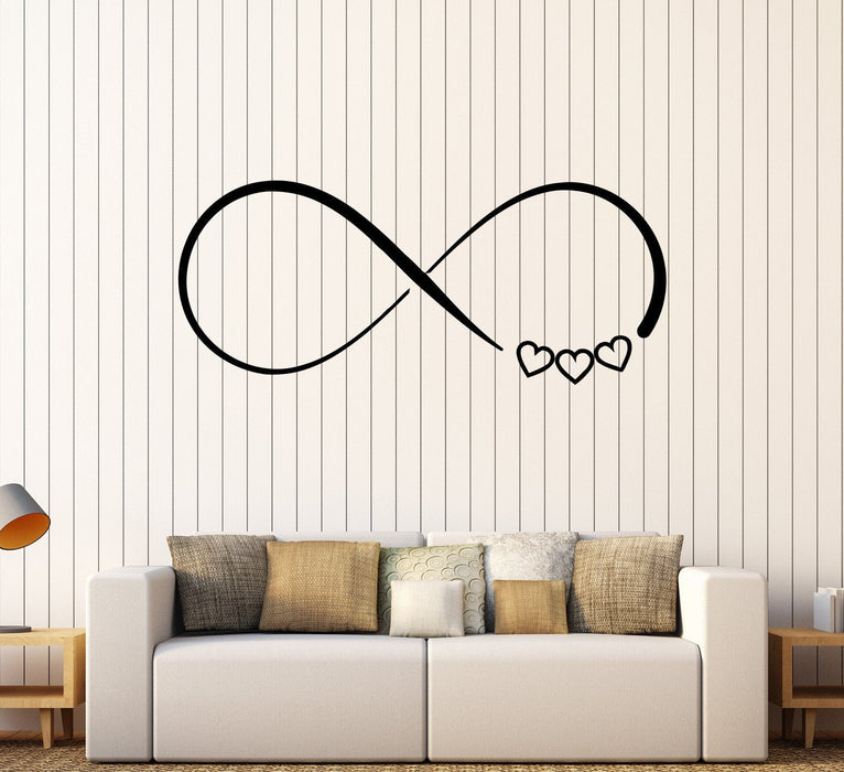 Vinyl Wall Decal Love Infinity Bedroom Decor Stickers Mural Unique Gift (472ig)