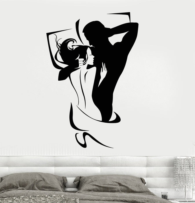 Vinyl Wall Decal Love Couple Bedroom Decoration Stickers Unique Gift (ig3895)