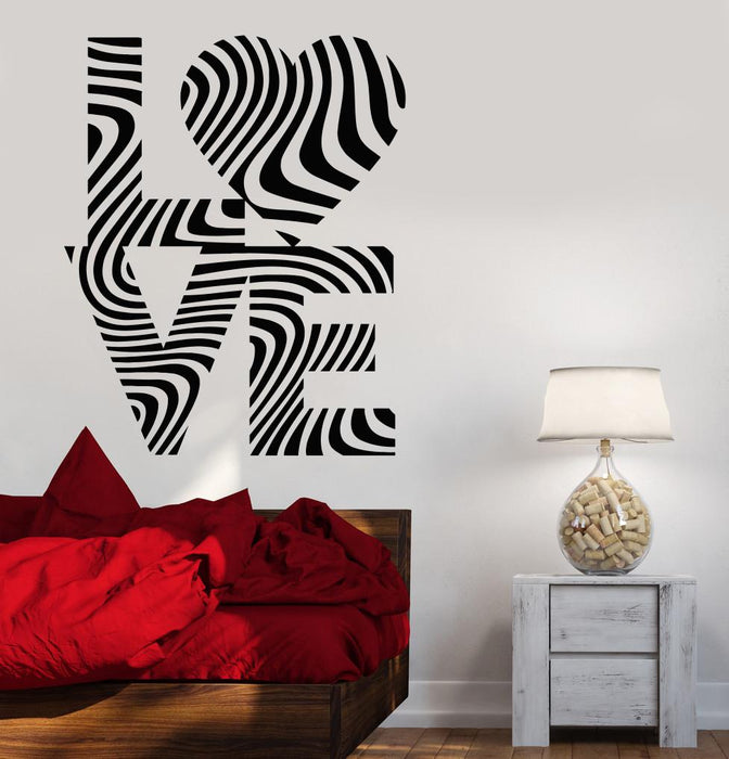 Autocollant mural en vinyle Love Sex Romance Art Decor Chambre Design Autocollants Cadeau unique (767ig)