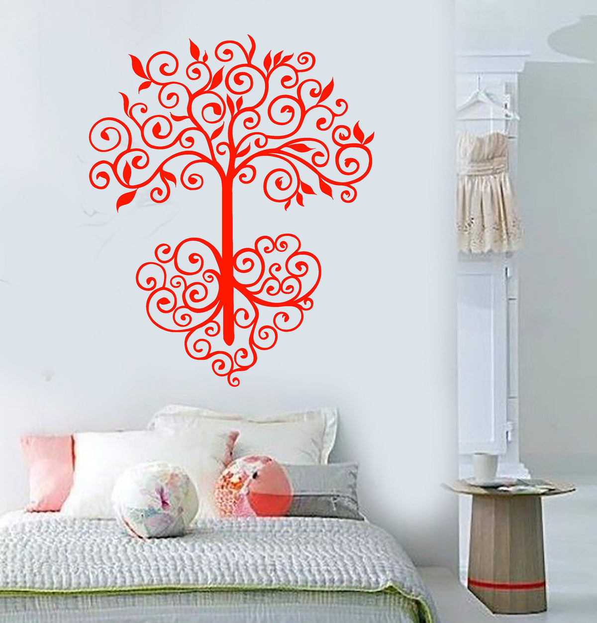 Vinyl Wall Decal Love Romance Tree Heart Nature Stickers Unique Gift ...
