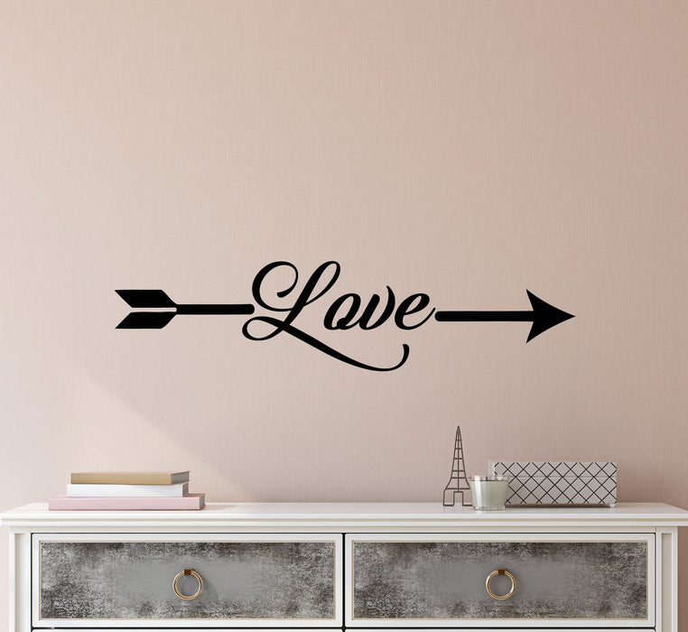 Vinyl Wall Decal Stickers Romance Quote Words Love Arrow Inspiring Letters 2355ig (22.5 in x 5 in)