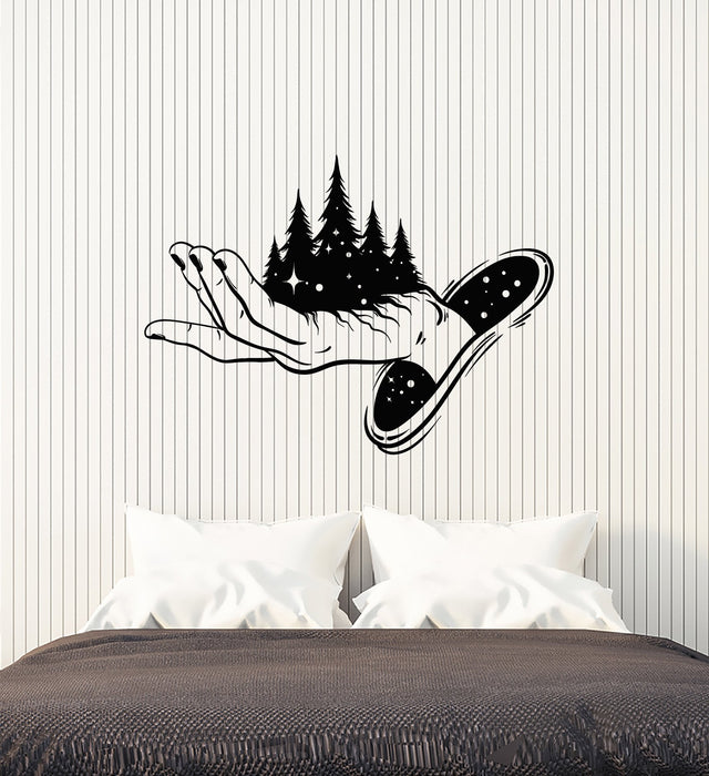 Vinyl Wall Decal Magic Hand Fairy Tale Stars Forest Fantasy Stickers (2926ig)