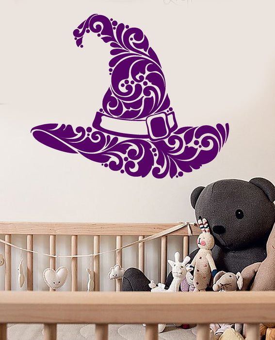 Vinyl Wall Decal Wizard Magician Magic Hat Illusionist Nursery Room Stickers (2721ig)