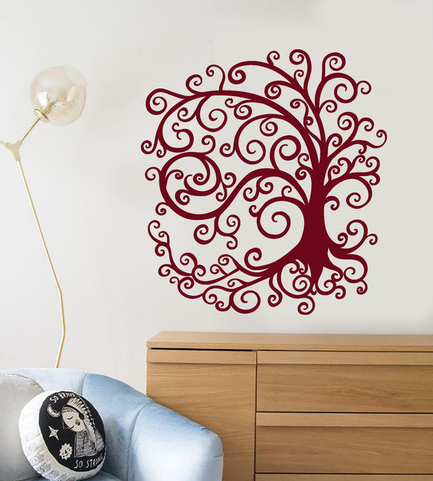 Vinyl Wall Decal Fairy Tale Magic Tree Nature Nursery Stickers Unique Gift (1553ig)