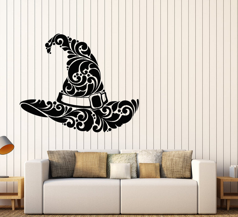 Vinyl Wall Decal Wizard Magician Magic Hat Illusionist Nursery Room Stickers (2721ig)