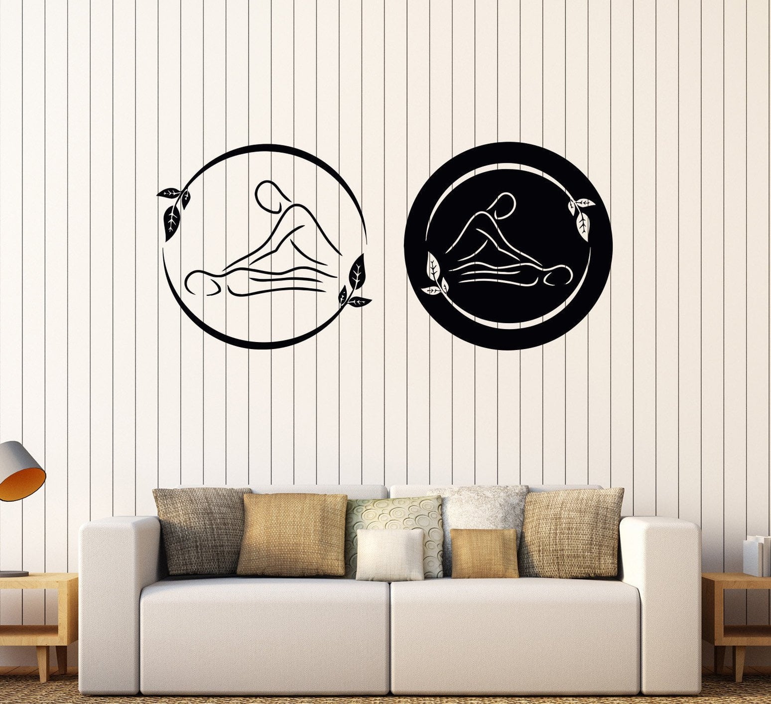 Vinyl Wall Decal Spa Massage Therapy Beauty Logo Relax Stickers Unique ...