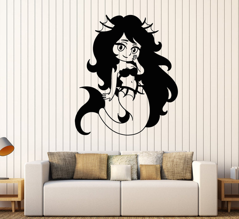 Vinyl Wall Decal Little Mermaid Cartoon Anime Children's Room Decor Stickers Unique Gift (1801ig)