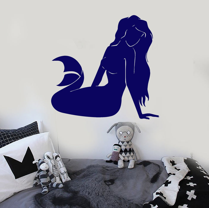 Wall Stickers Vinyl Decal Mermaid Marine Art Siren for Bathroom Decor Unique Gift (ig105)
