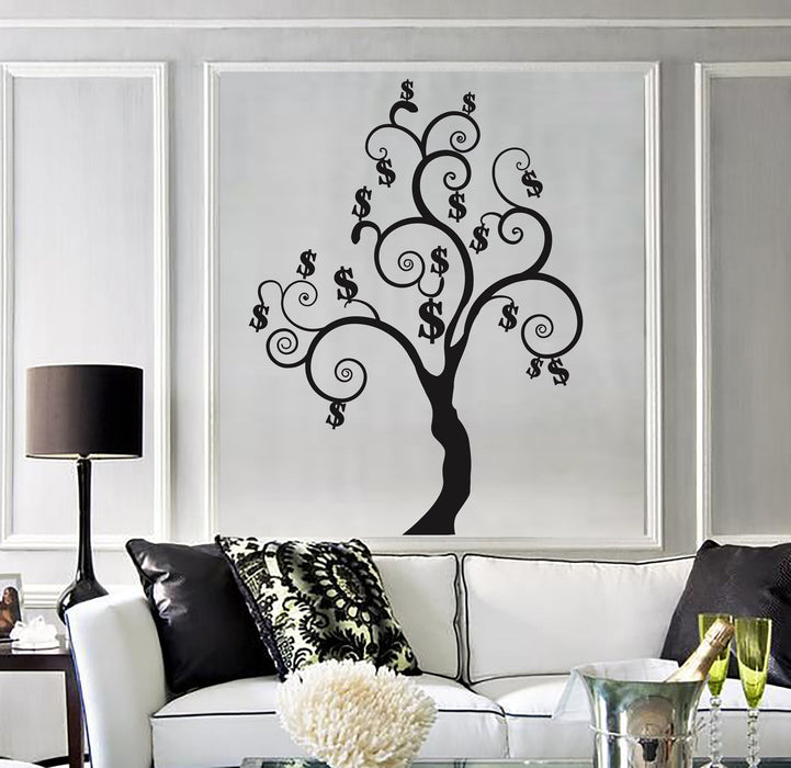 money trees vinyl Vinyl Wall Decal Money Tree Dollar Talisman Stickers Mural Unique Gift (ig3981)