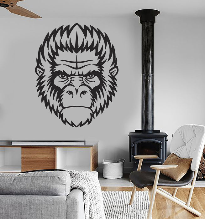 Vinyl Decal Wall Sticker Gorilla Animal Mammal Monkey Chimpanzee Modern Home Decor Unique Gift (i009)