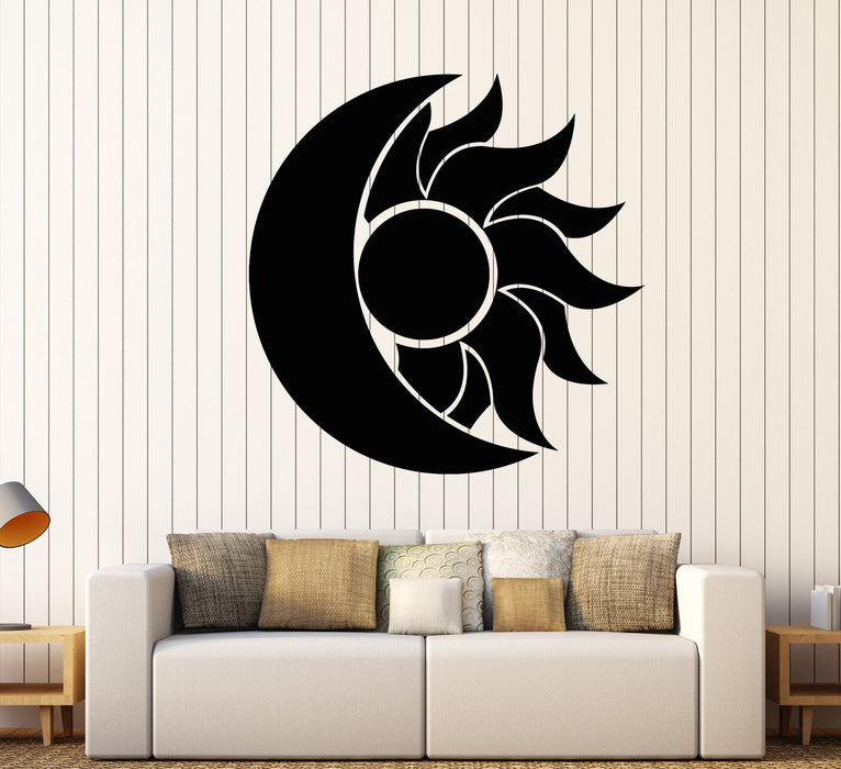 Vinyl Wall Decal Abstract Moon Sun Room Decoration Stickers (2267ig)
