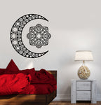 Vinyl Wall Decal Crescent Moon And Star Oriental Ornament Stickers (31 ...