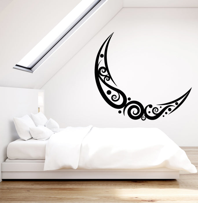 Vinyl Wall Decal Abstract Moon Ornament Room Decoration Stickers (2254ig)