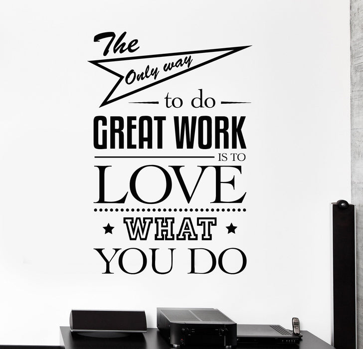 Vinyl Wall Decal Office Quote Art Motivation Decor Stickers Murals Unique Gift (ig4689)