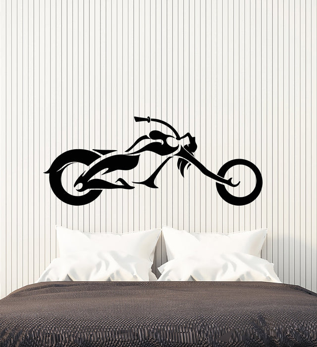 Vinyl Wall Decal Motorcycle Bike Biker Car Repair Shop Stickers (3026ig)