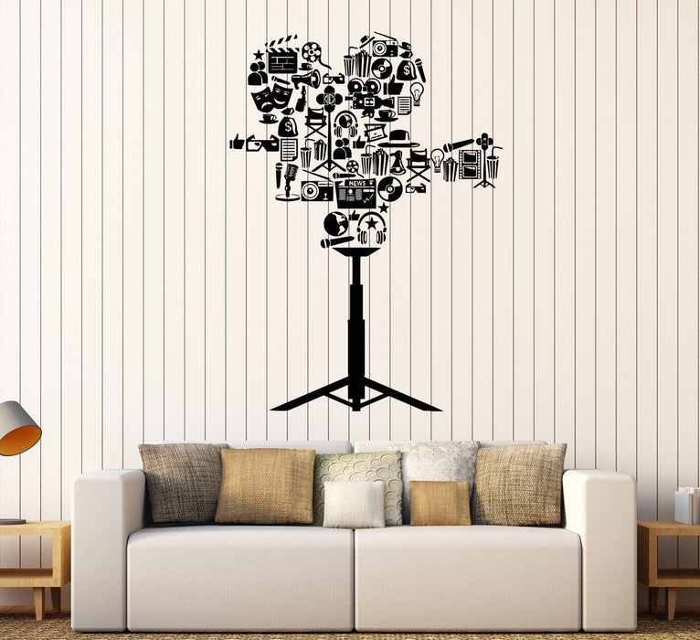 Vinyl Wall Decal Camera Film Cinema Movie Lover Stickers Mural Unique Gift (368ig)
