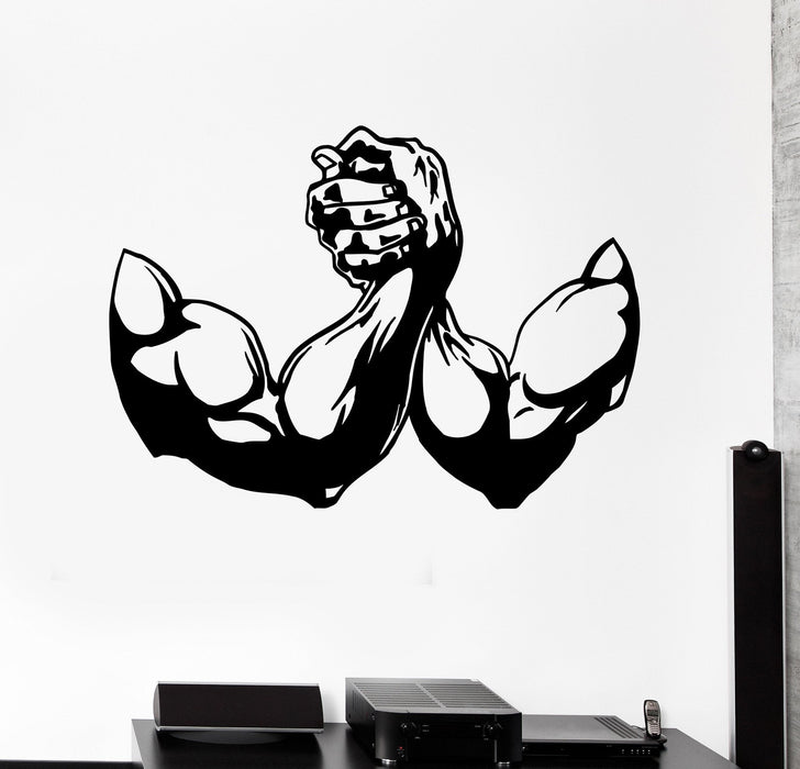 Vinyl Wall Decal Muscle Bodybuilding Fitness Gym Sports Stickers Unique Gift (434ig)
