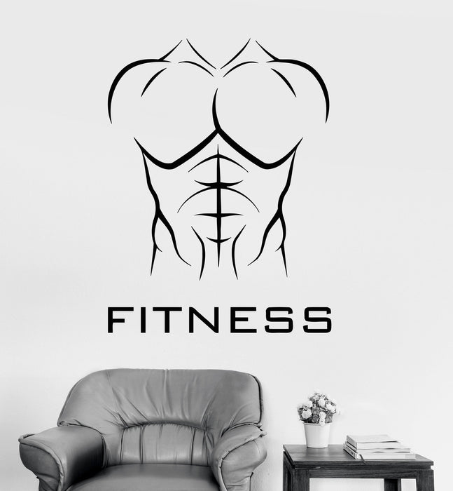 Muscle Atkl Sticker Vinyl Wall Decal Fitness Athletic Body Muscled Bodybuilding Sports Sti ...