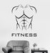 Vinyl Wall Decal Fitness Athletic Body Muscled Bodybuilding Sports Sti ...
