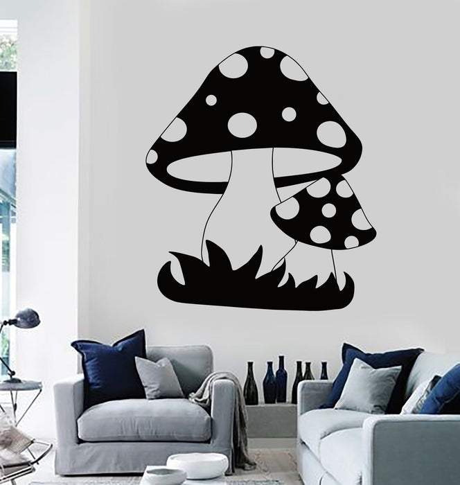 Vinyl Wall Decal Mushrooms Design Children's Room Kids Stickers Unique Gift (ig3809)