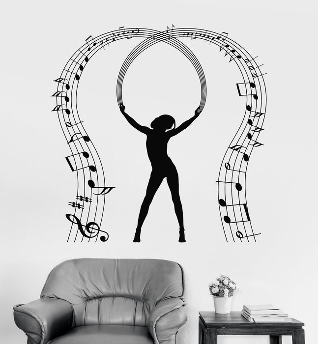 Виниловые наклейки на стену с заметками любителя музыки танцующие музыканты наклейки уникальный подарок (1005ig)
