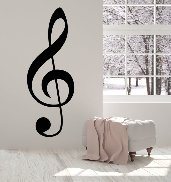 Vinyl Wall Decal Clef Music Note Musical Decor Gift For Musician Stickers Unique Gift (1759ig)