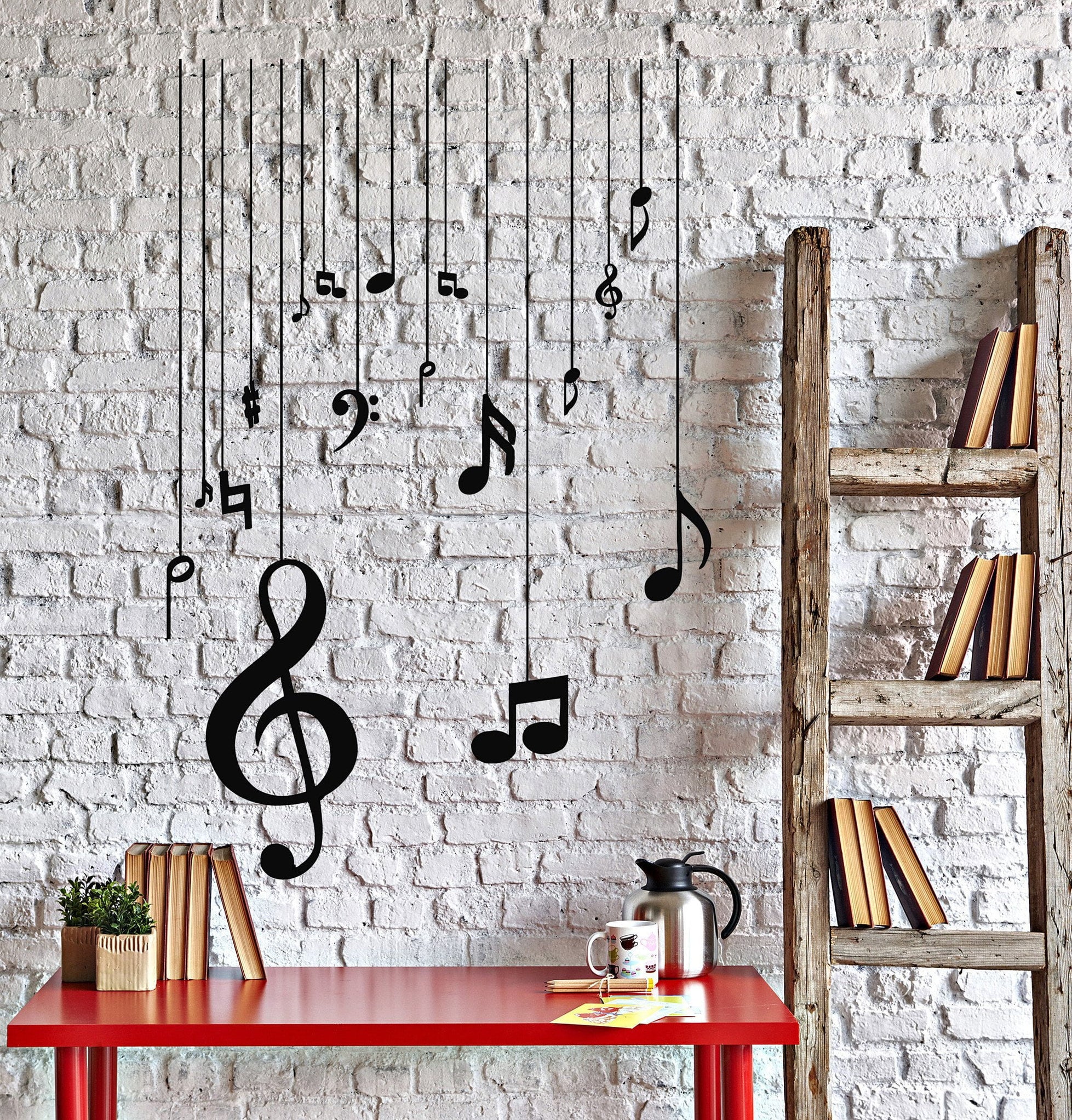 Vinyl Wall Decal Musical Notes Music Art House Interior Stickers Uniqu ...